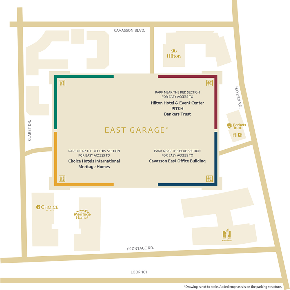 Cavasson Parking Garage Map